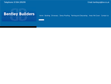 Tablet Screenshot of bentley-builders.co.uk